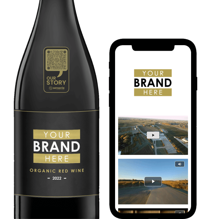 Wine bottle: Your brand here